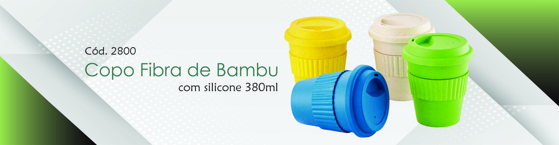 Copo Fibra de Bambu Personalizado 380ml