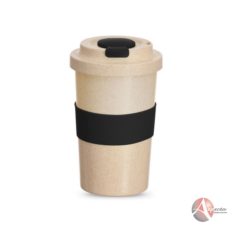 Copo Fibra de Bambu 450ml Preto