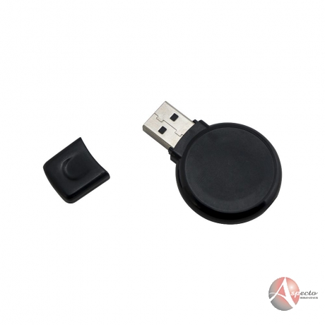 Pen Drive  de Plástico para Brindes Preto