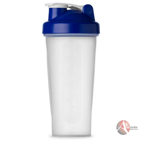 Coqueteleira Shake 600ml para Brindes Azul