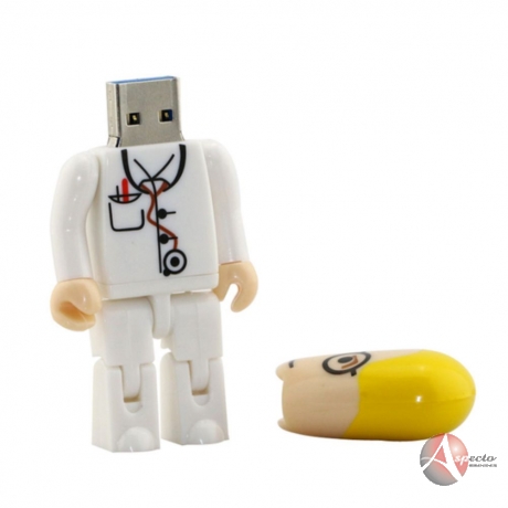 Pen Drive Formato de Médico Personalizado