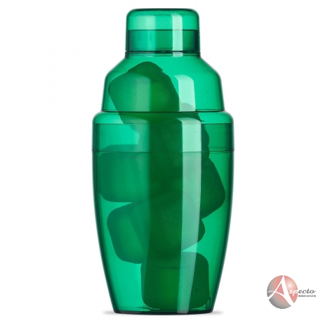Coqueteleira Plástica com Gelo Ecológico para Brindes Verde