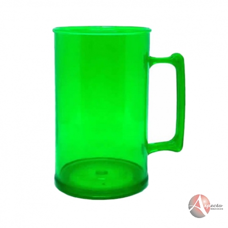 Caneca em Acrílico 300 e 400 ML Personalizada Verde