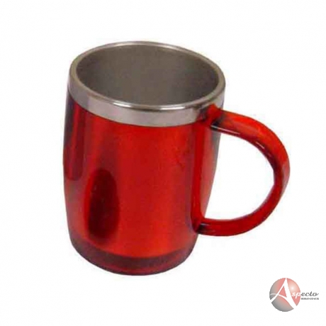 Caneca Personalizada de Alumínio Vermelha
