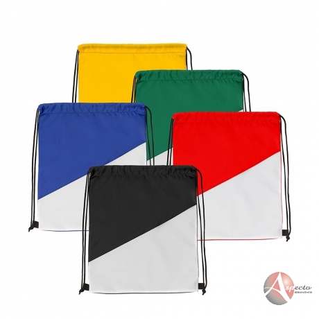 Sacola Tipo Mochila em Nylon 43 x 34 cm Varias Cores