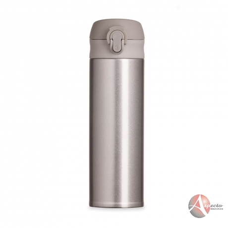 Garrafa Térmica 450ml para Brindes Prata