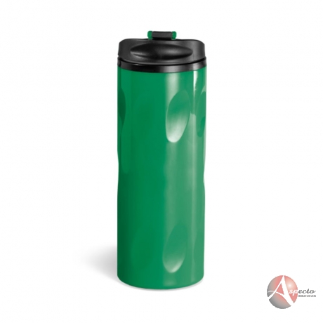 Copo Plástico com Tampa 520 ML para Brindes Verde