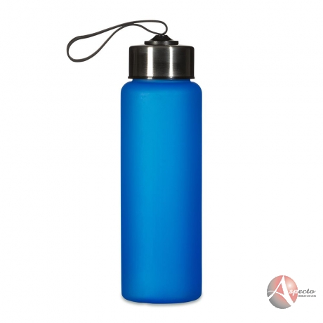 Squeeze Plástico 680ml com Cordão para Brindes Azul