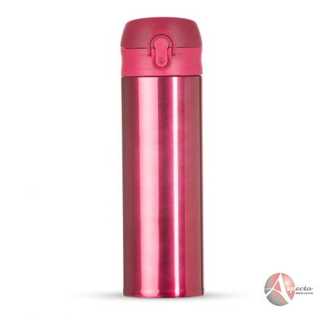 Garrafa Térmica 450ml para Brindes Vermelha