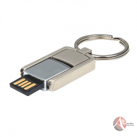 Pen Drive Chaveiro em Metal para Brindes Prata