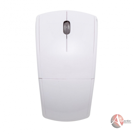 Mouse Wireless Retrátil para Brindes Branco