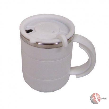 Caneca Plástica Promocional Branca