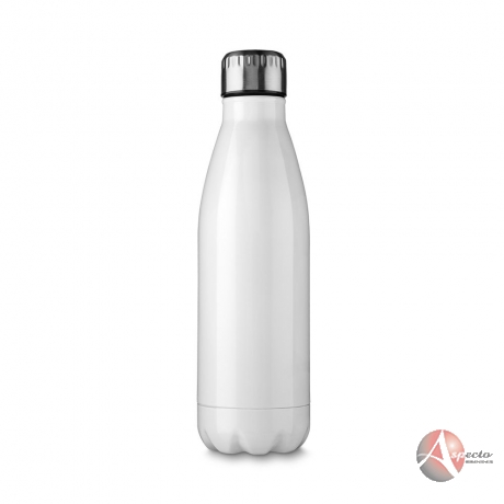 Garrafa Inox Brilhante 750ml Personalizada para Brindes Branco