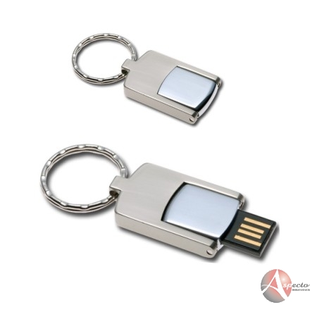 Pen Drive Chaveiro em Metal para Brindes Prata