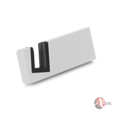 Suporte para Celular Plástico para Brindes Branco