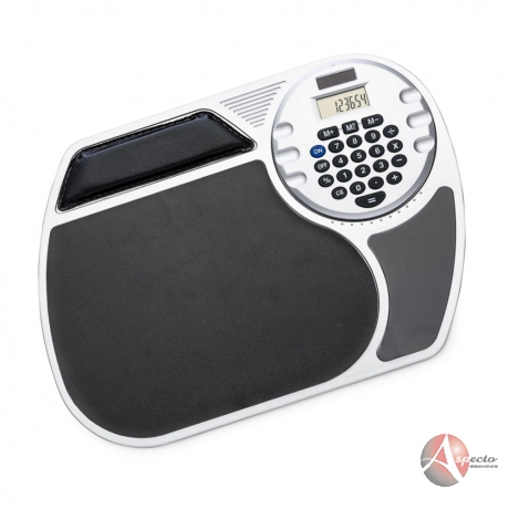 Mouse Pad com Calculadora Solar para Brindes Preto 