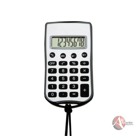Calculadora com Cordão Personalizada Preto