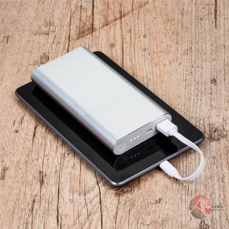 Power Bank Metal 8000mA para Brindes Prata