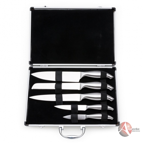 Kit Churrasco com 5 Facas para Brindes