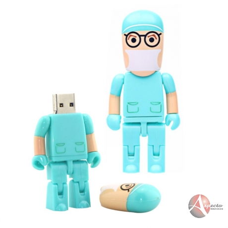 Pen Drive Formato de Médico Personalizado