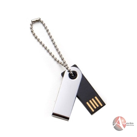 Pen Drive Mini de Metal para Brindes Promocionais Prata