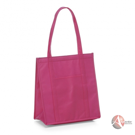 Sacola TNT Térmica 18 Litros 35 x 31 cm para Brindes Rosa