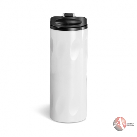 Copo Plástico com Tampa 520 ML para Brindes Branco