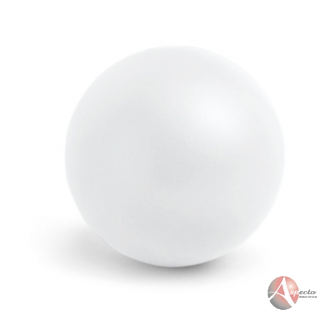 Bolinha Anti-Estresse de Espuma para Brindes Promocionais Branca