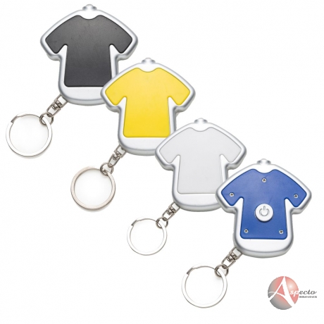 Chaveiro com Luz Formato de Camiseta