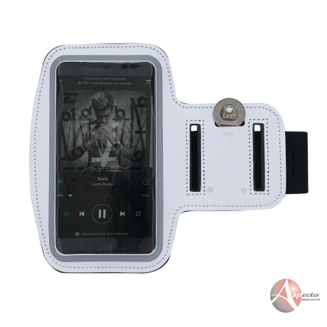 Braçadeira Armband em Neopreme para Brindes Preto