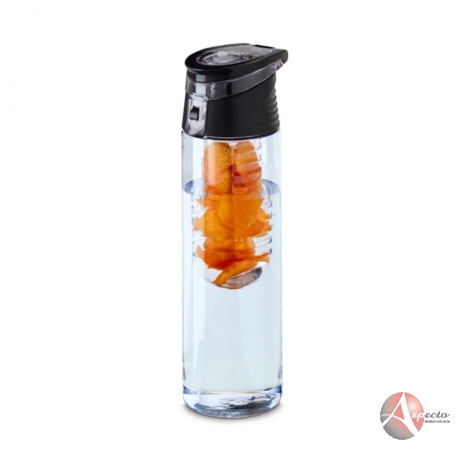 Squeeze Plástico com Infusor de Fruta 740 ml para Brindes Laranja