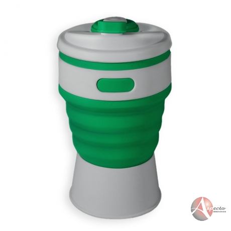 Copo Retrátil 350ml de Silicone para Brindes