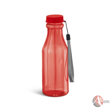 Squeeze com Cordão 510 ML para Brindes Vermelho