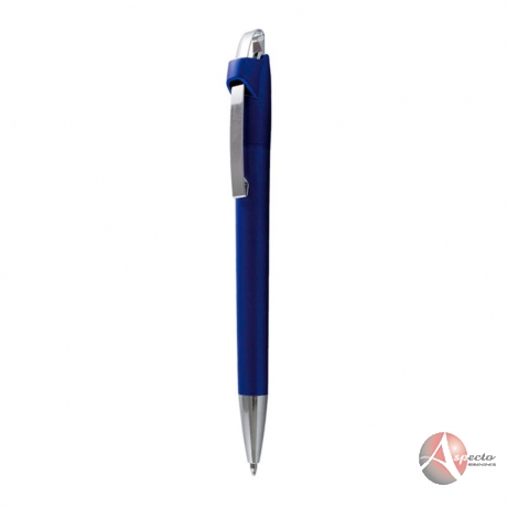 Caneta Semi-metal para Brindes Promocionais Azul