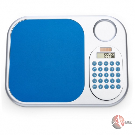 Mouse Pad com Calculadora Solar para Brindes Azul