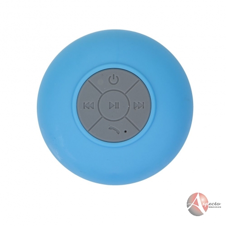 Caixa de Som com Bluetooth prova DÁgua para Brindes Azul claro