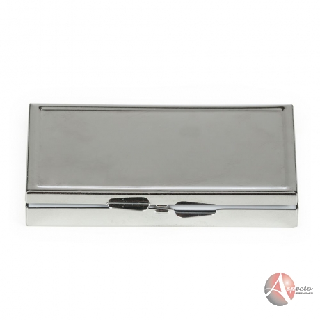 Porta Comprimido de Metal para Brindes Prata