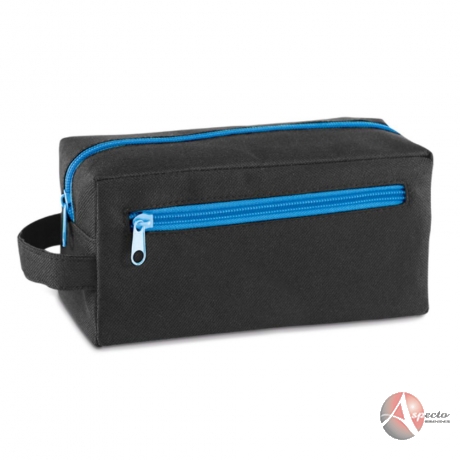 Necessaire com Nylon para Brindes Azul