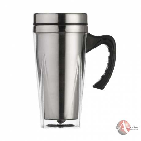 Caneca Promocional de Alumínio Prata