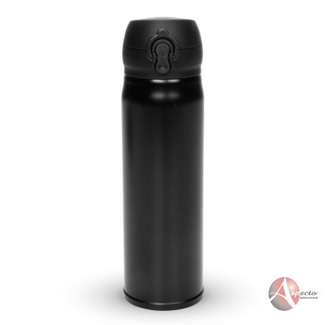 Garrafa Térmica Metal 400ml para Brindes Preta