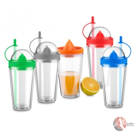 Copo Plástico 500ml Espremedor para Brindes Personalizados