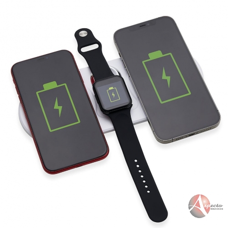 Base Dual Indução para Celulares e Iwatch