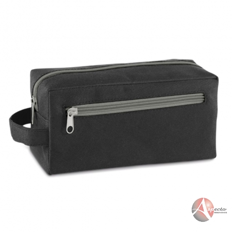 Necessaire com Nylon para Brindes Cinza