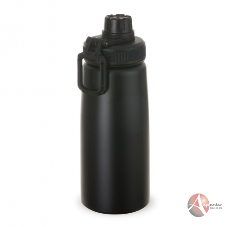 Squeeze Metal 750ml para Brindes Personalizados Preto