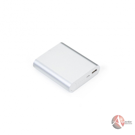 Power Bank Metal 3500mA para Brindes Prata