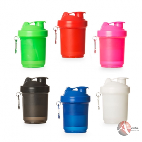 Coqueteleira 400ml Porta Suplementos para Brindes
