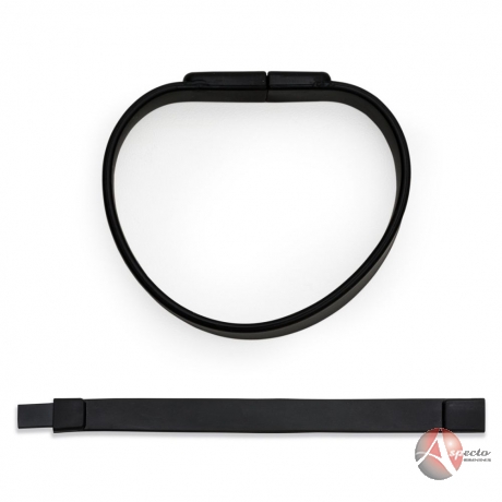 Pen Drive Pulseira de Silicone Promocional para Brindes Preto