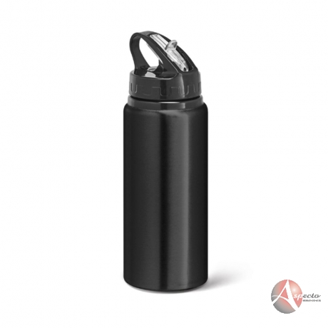 Squeeze em Alumínio 670 ml para Brindes Promocionais Preto