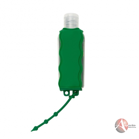 Chaveiro Porta Álcool Gel de 60ml Verde para Brindes Personalizados