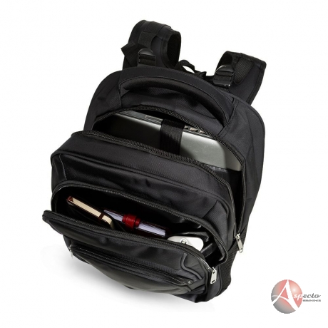 Mochila de Poliéster para Notebook até 15.6 Polegadas Preta